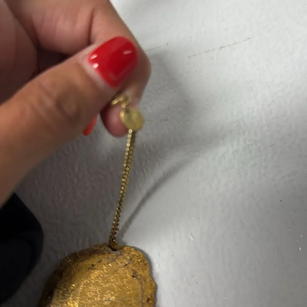 Gold Statement Necklace CHAN LUU - RARE Gold Stone Necklace - Beautiful Piece